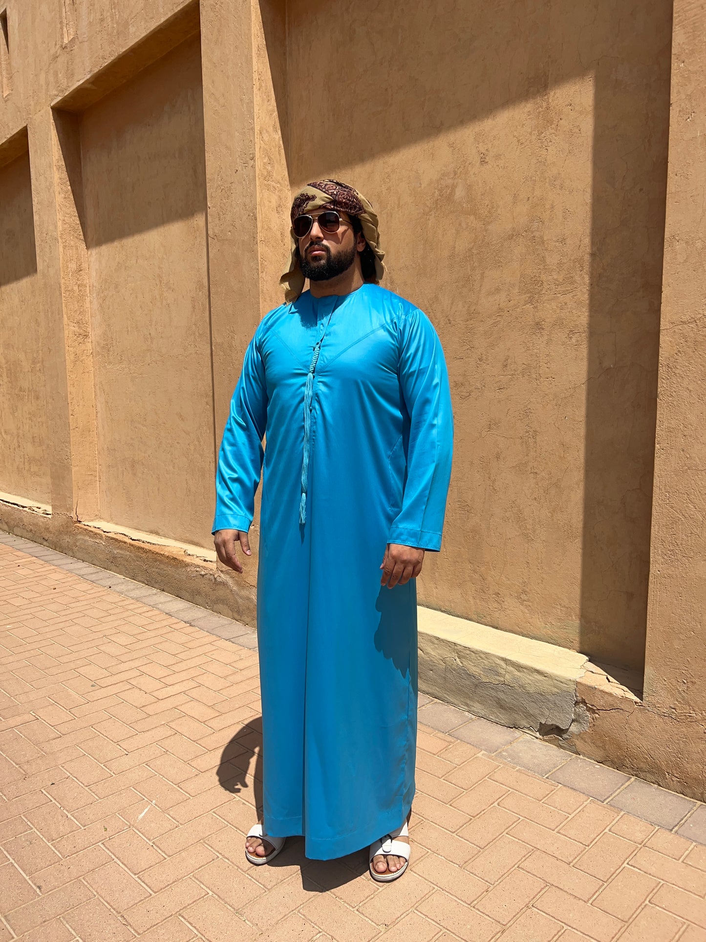 Qamis Fatah - Bleu Turquoise