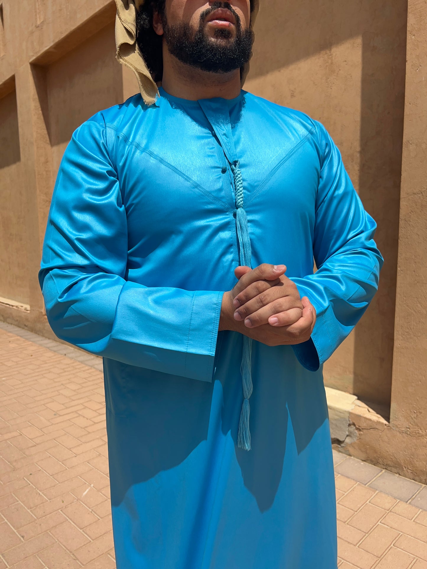 Qamis Fatah - Bleu Turquoise