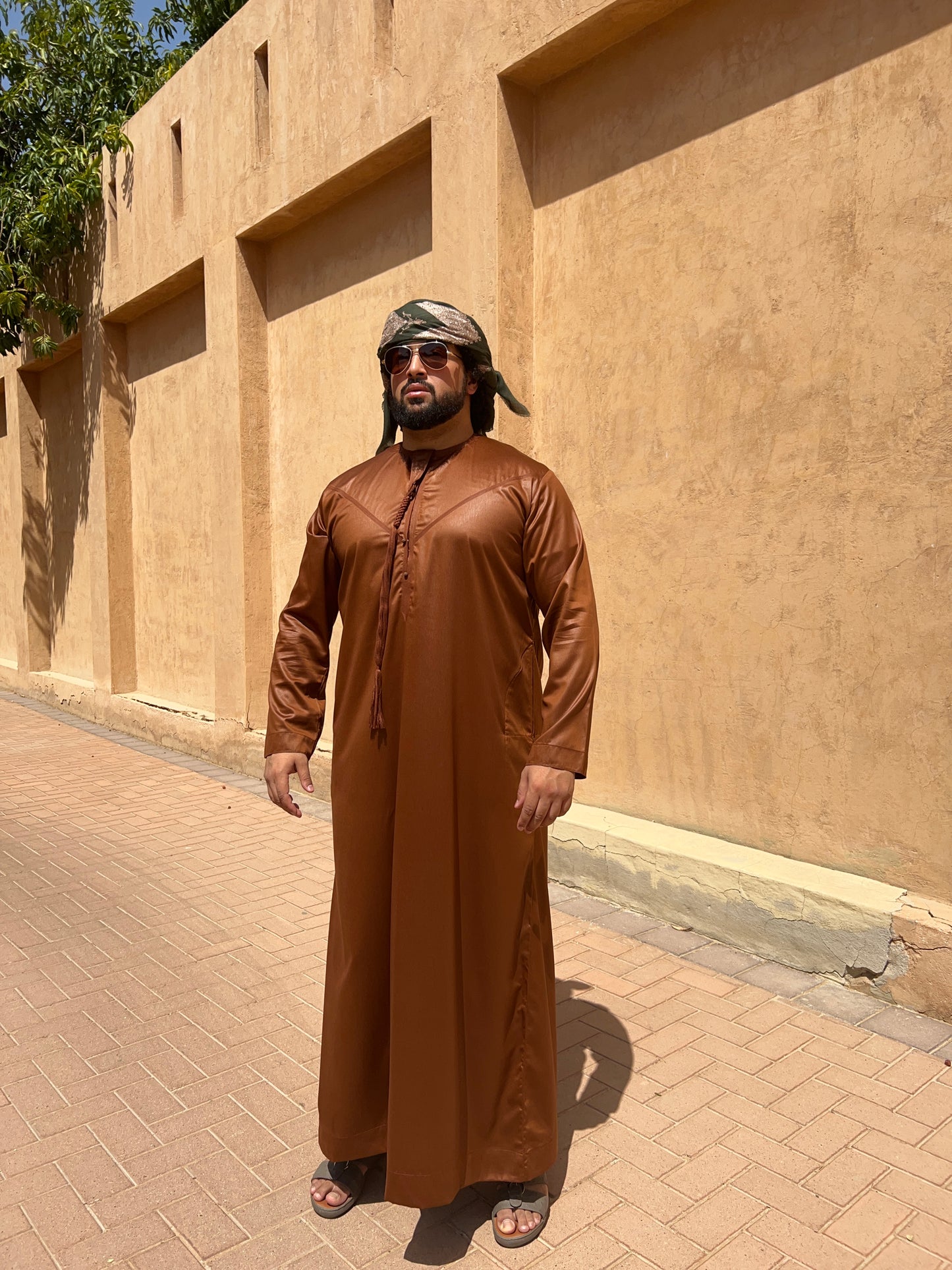 Qamis Tamar - Marron Chocolat